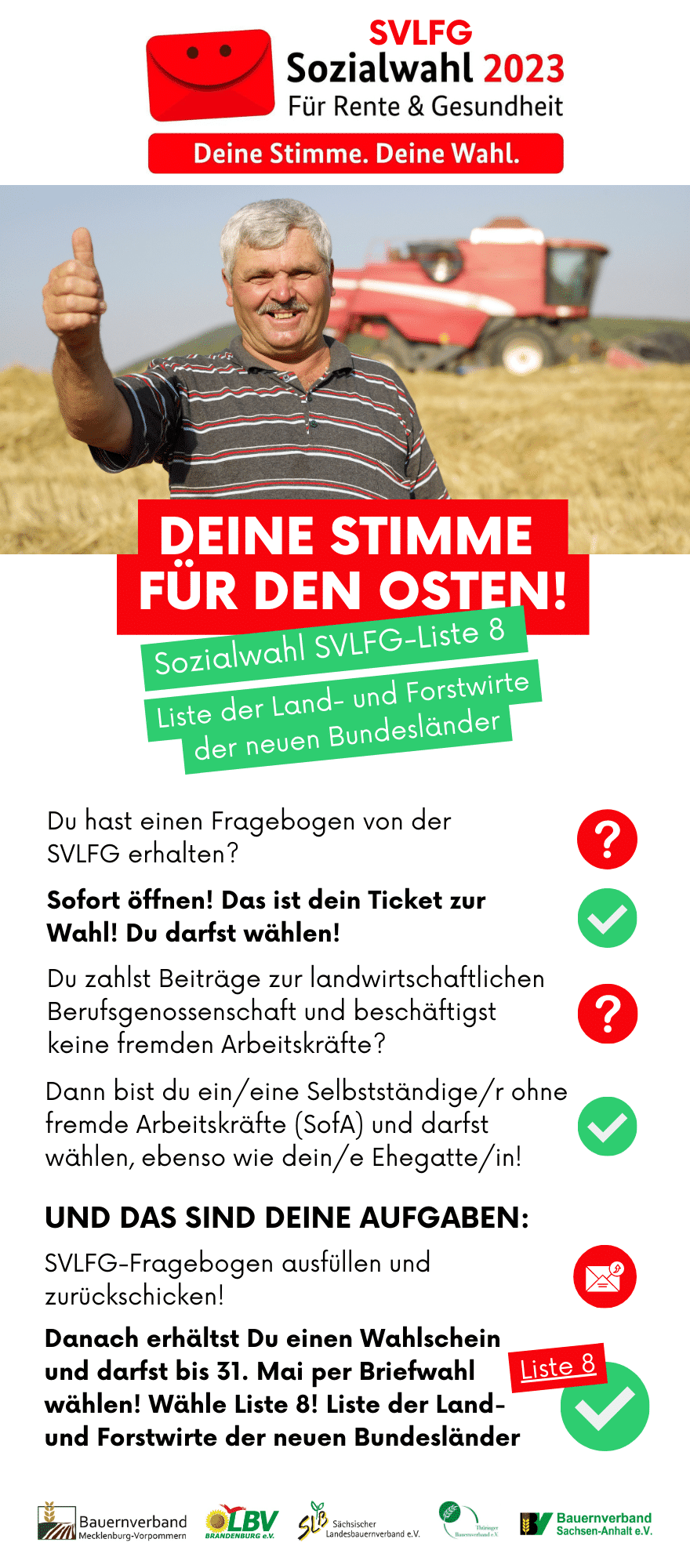 Sozialwahl der SVLFG 2023 Bauernverband SachsenAnhalt e.V.