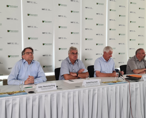 Symbolbild: Gemeinsame Pressekonferenz der ostdeutschen Landesbauernverbände mit dem DBV im Jahr 2022